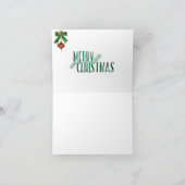 Carte pour notes de Noël illuminé bougies initiale (Intérieur)