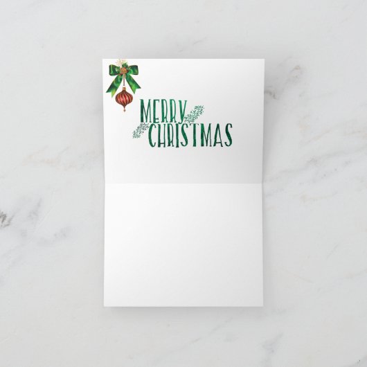 Carte pour notes de Noël illuminé bougies initiale (Intérieur)