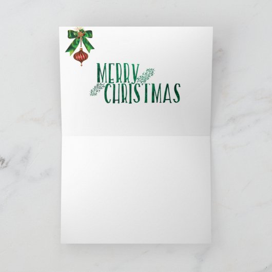 Carte pour notes de Noël illuminé bougies initiale (Intérieur)