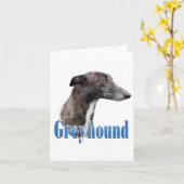 Carte pour notes de nom Greyhound (Fleur jaune)
