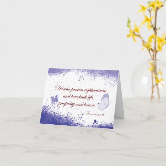 Carte pour notes de papillon de prospérité (Fleur jaune)