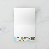 Carte pour notes de papillon salut (Intérieur)