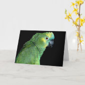 Carte pour notes de perroquet de l'Amazonie (Fleur jaune)