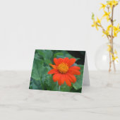 Carte pour notes de photographie (Fleur jaune)