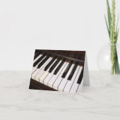 Carte pour notes de piano (Devant)