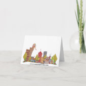 Carte pour notes de pique-nique de Flamant rose de (Dos)