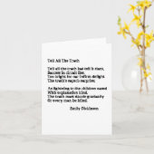 Carte pour notes de poésie (Fleur jaune)