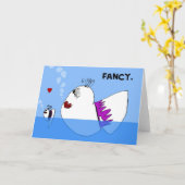 Carte pour notes de poisson élégant (Fleur jaune)