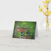 Carte pour notes de pont couvert (Fleur jaune)