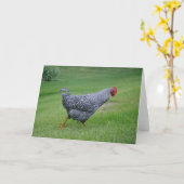 Carte pour notes de poulet (Fleur jaune)