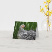 Carte pour notes de poulet (Fleur jaune)