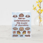 Carte pour notes de puissance de chocolat (Fleur jaune)