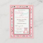 Carte pour notes de rappel de la fille de l'ours (Dos)