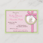 Carte pour notes de rappel de la fille de l'ours d (Dos)