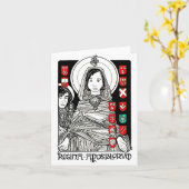 Carte pour notes de Regina Apostolorum (Fleur jaune)