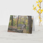 Carte pour notes de scène d'automne (Fleur jaune)