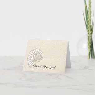 Carte pour notes de Shell Beach
