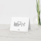 Carte pour notes de solstice d'hiver (Dos)