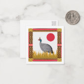 Carte pour notes de style carte postale de la sauv (Devant/Arrière en situation)