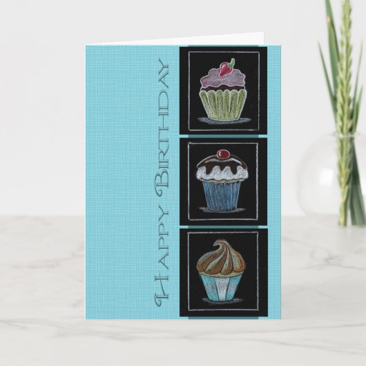 Carte pour notes de sucreries d'anniversaire (Devant)