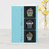 Carte pour notes de sucreries d'anniversaire (Fleur jaune)