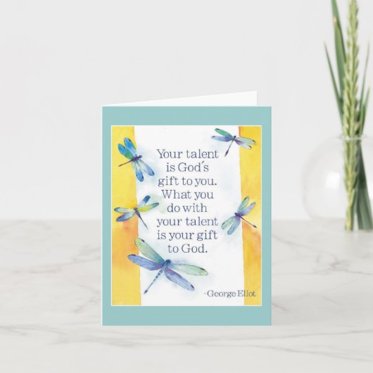 carte pour notes de talent (Devant)