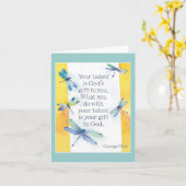 carte pour notes de talent (Fleur jaune)