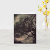 Carte pour notes de tempête d'hiver (Fleur jaune)