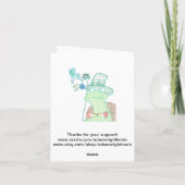 Carte pour notes de tortue (Dos)