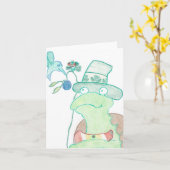 Carte pour notes de tortue (Fleur jaune)