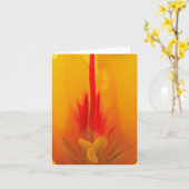 Carte pour notes de tulipe (Fleur jaune)
