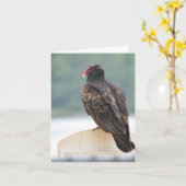 Carte pour notes de vautours de Turquie (Fleur jaune)