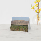 Carte pour notes de vignoble (Fleur jaune)