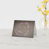 Carte pour notes de visage (Fleur jaune)