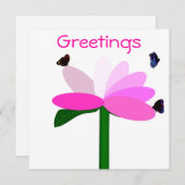 Carte pour notes de voeux (Devant / Derrière)