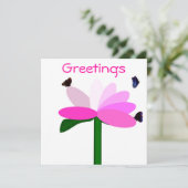 Carte pour notes de voeux (Debout devant)