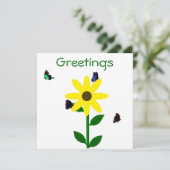 Carte pour notes de voeux (Debout devant)