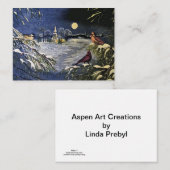 Carte pour notes de voeux de Noël (Devant / Derrière)