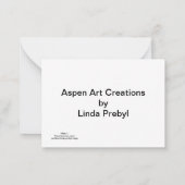 Carte pour notes de voeux de Noël (Dos)