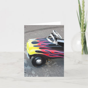 Carte pour notes de voiture de jouet