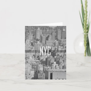 Carte pour notes de voyage de New York City Urban 