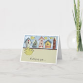 Carte pour notes de Whimsical Birhouses (Devant)