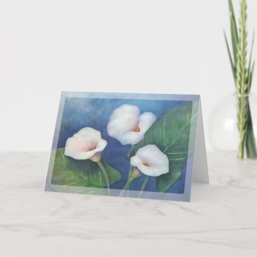 Carte pour notes de zantedeschia (Devant)
