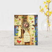 carte pour notes d'échelle (Fleur jaune)