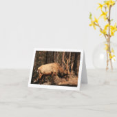 Carte pour notes d'élans (Fleur jaune)