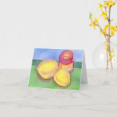 Carte pour notes d'encre et de citron (Fleur jaune)