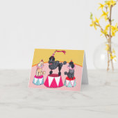 Carte pour notes des canicules de cirque d'Addie (Fleur jaune)