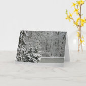 Carte pour notes des Evergreens d'hiver (Fleur jaune)