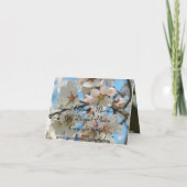 Carte pour notes des fleurs d'amandes (Dos)