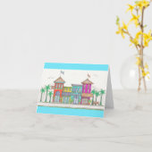 Carte pour notes des magasins tropicaux (Fleur jaune)